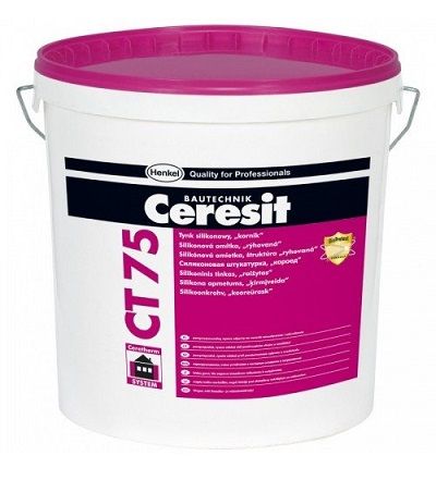 Штукатурка Ceresit CT-75 силиконовая «короед»