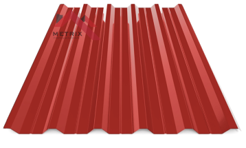 Профнастил пк-35 глянцевый ярко красный 3011