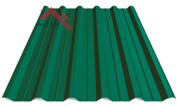 Профнастил пк-35 матовый ярко зеленый 6005