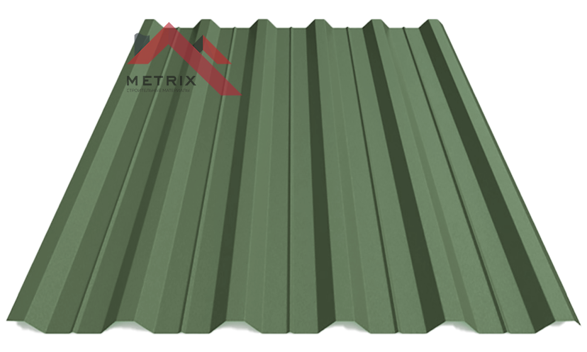 Профнастил пк-35 матовый мохово зеленый 6020
