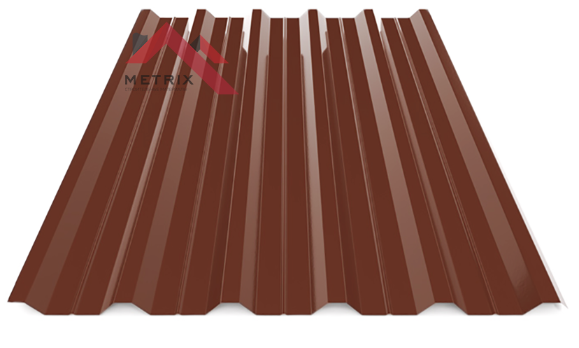 Профнастил пк-35 глянцевый молочный шоколад 8017