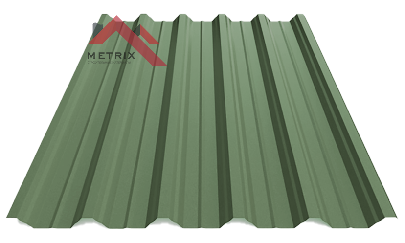 профнастил пк-45 матовый зеленый мох 6020